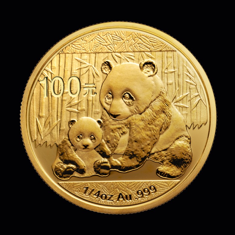 Panda 1/4 Oz GM banküblich