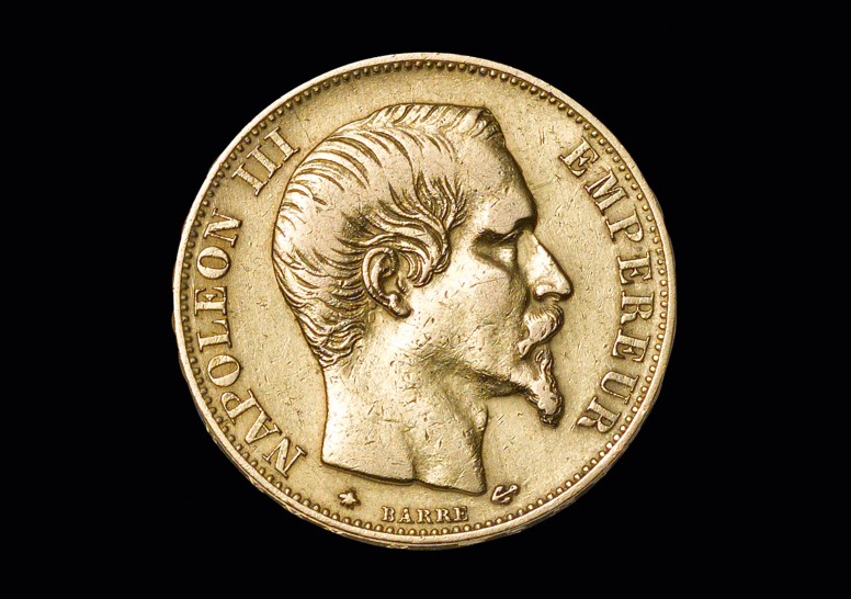 20 FFR Napoleon III GM banküblich