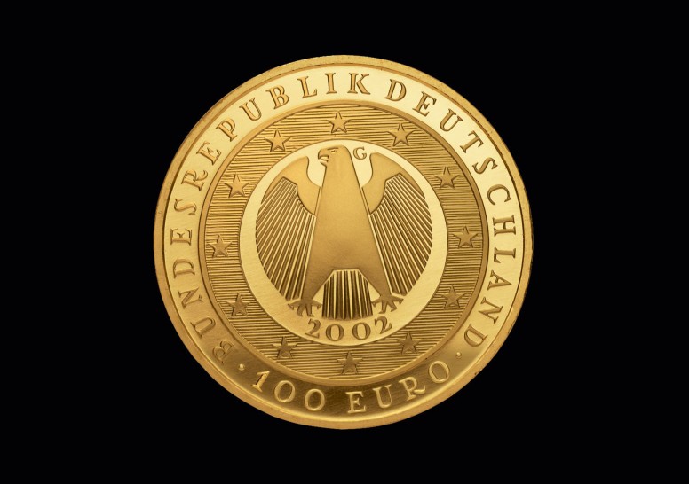 100 EURO Währungsunion 2002 GM banküblich