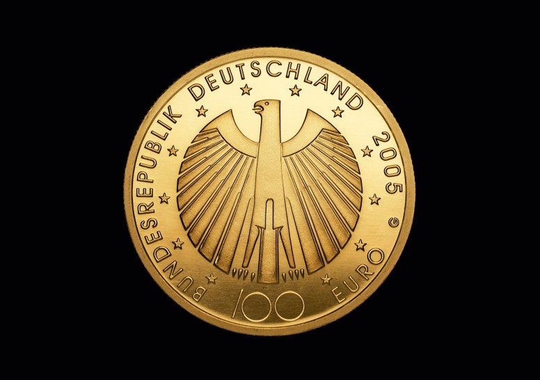 100 EURO Fussball WM 2005 GM banküblich