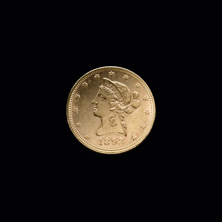 Liberty Head (Frauenkopf) 10 $ GM banküblich