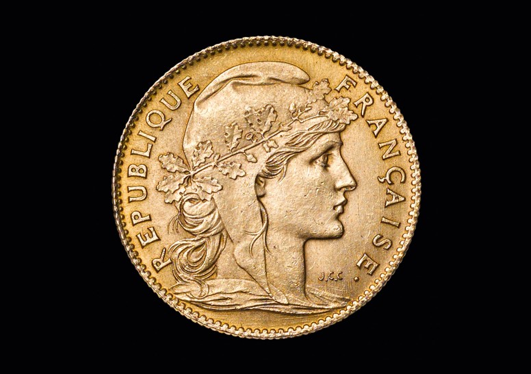 10 FFR Marianne/ Coq GM banküblich