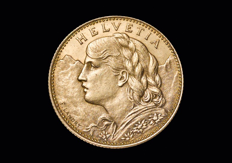 Vreneli 10 sfrs GM banküblich