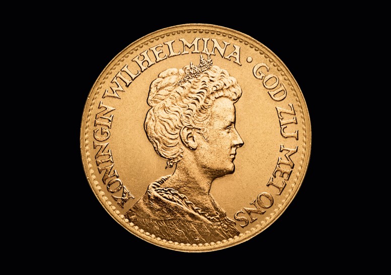 Wilhelmina 10 Gulden GM banküblich