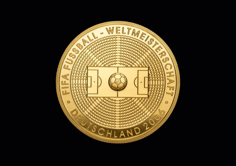 100 EURO Fussball WM 2005 GM banküblich