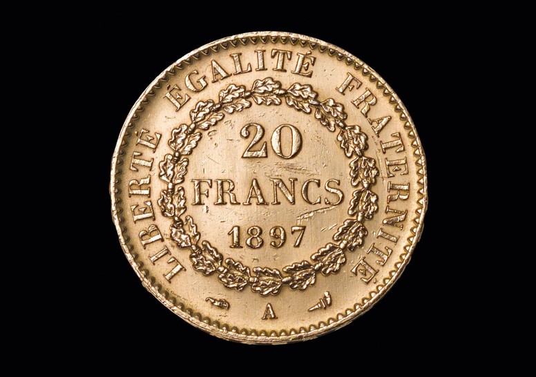 20 FFR Republik/ Engel GM banküblich