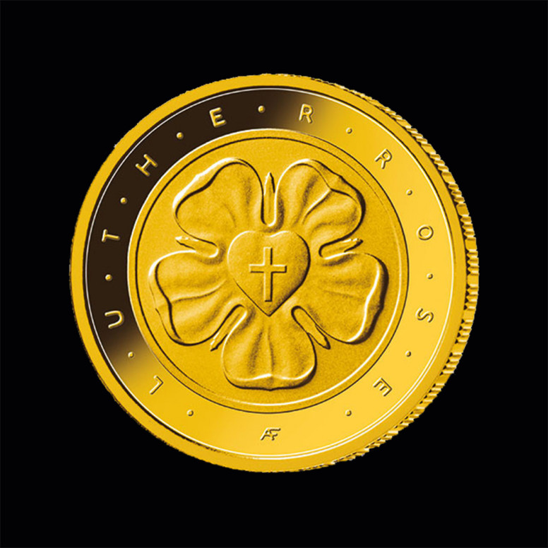 50 EURO Lutherrose 1/4 Oz GM banküblich