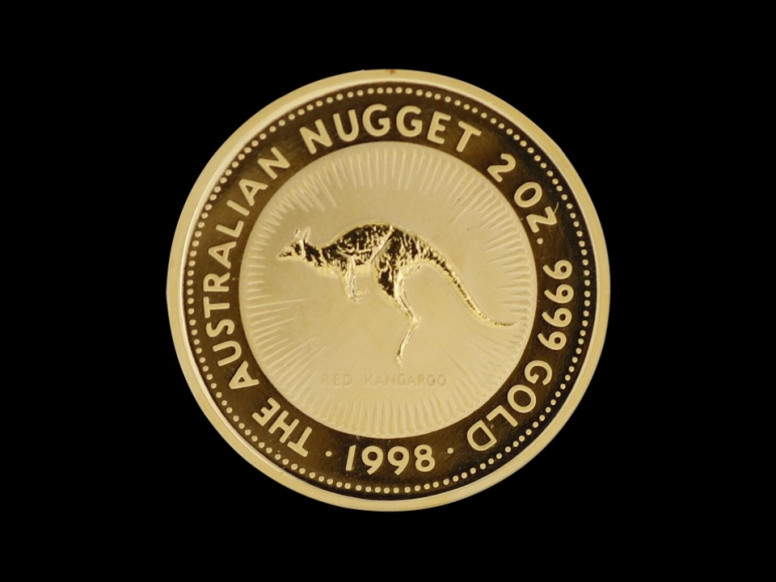 Nugget Känguru 2 Oz GM banküblich
