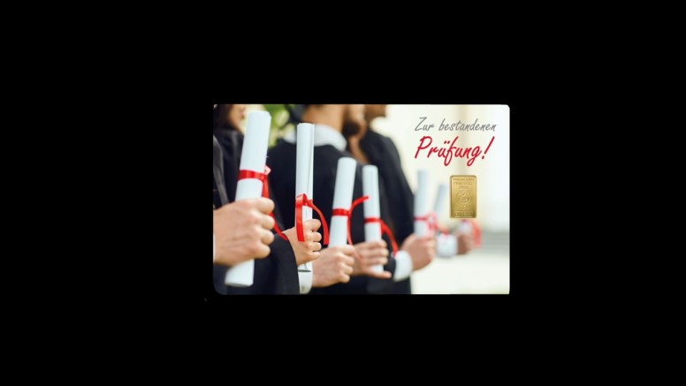 FineCard Zur bestandenen Prüfung 1 x 1,0 g.