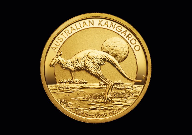 Nugget Känguru 1/2 Oz GM banküblich