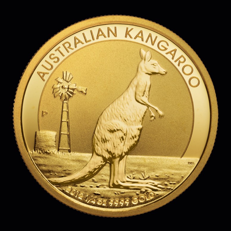 Nugget Känguru 1/4 Oz GM banküblich