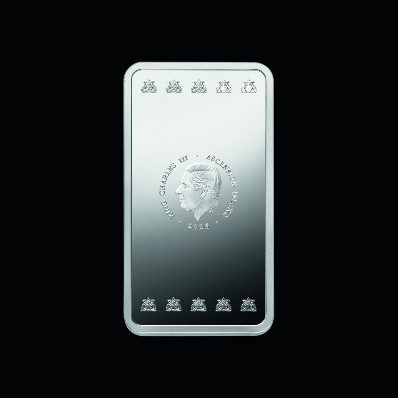 SilverBars 25x1Oz AG 999,9 Münzbarren Ascencion Island